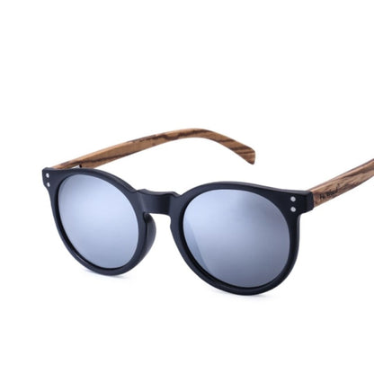 Polarisierte Unisex Sonnenbrille mit Holzrahmen