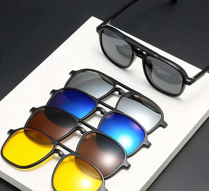 Magnetische Sonnenbrille 6-in-1 | Hochwertige Qualität